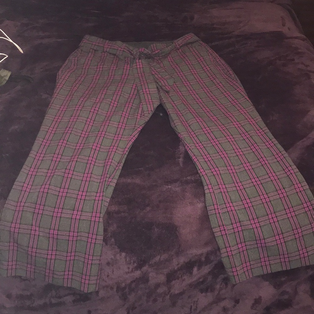 Lane Bryant Wide Leg Stripped Dress Trousers